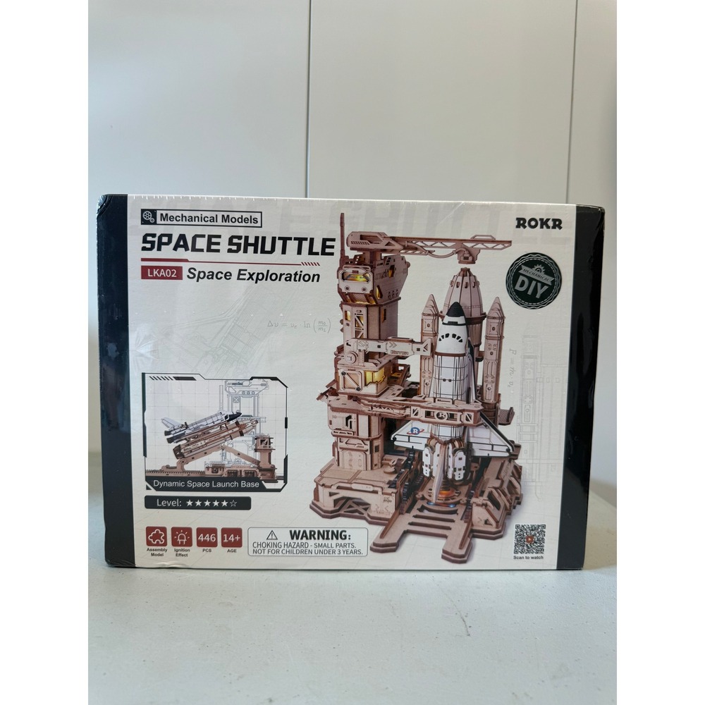 ROKR Space Shuttle LKA02 Mechanical Models 3D Wooden Puzzle Space Exploration